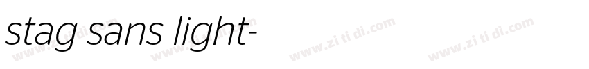 stag sans light字体转换 stag sans light字体转换